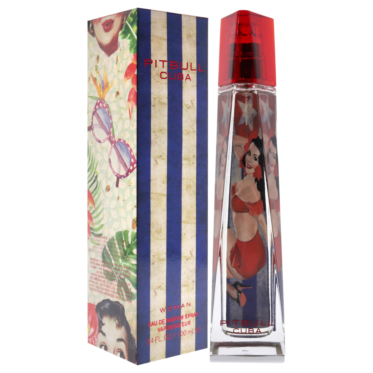 Pitbull Pitbull Cuba EDP Spray Women 3.4 oz Beauty & Personal Care Pitbull Cuba