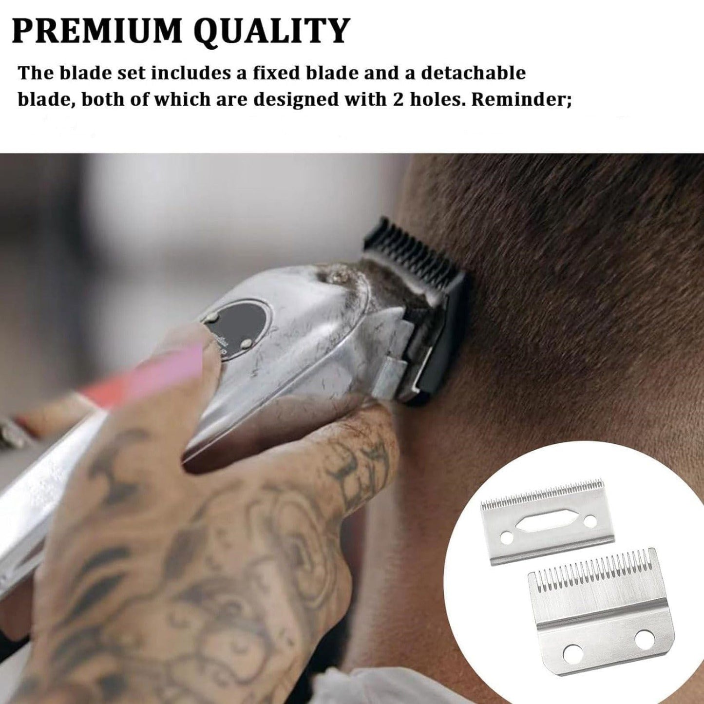 Stainless Iron Hair Clipper Guard & Cutting Blade with Screws Compatible for Wahl Professional 8545 8451 8501 Beauty and Personal Care DBEIXIWEI