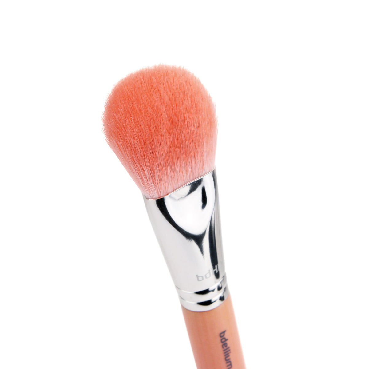Bdellium Tools Professional Makeup Brush - Pink Bambu Series 968 BDHD Phase II Small Foundation/Contour - With Soft Synthetic Fibers, For Versatile