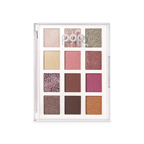 POP Beauty LIGHTSHOW PALETTE | PRETTY PUNK - Eyeshadow Palette, 12 Shades, Complementary Colours, Multi-Textured, Richly-Pigmented | Matte, Metallic Beauty & Personal Care POP Beauty