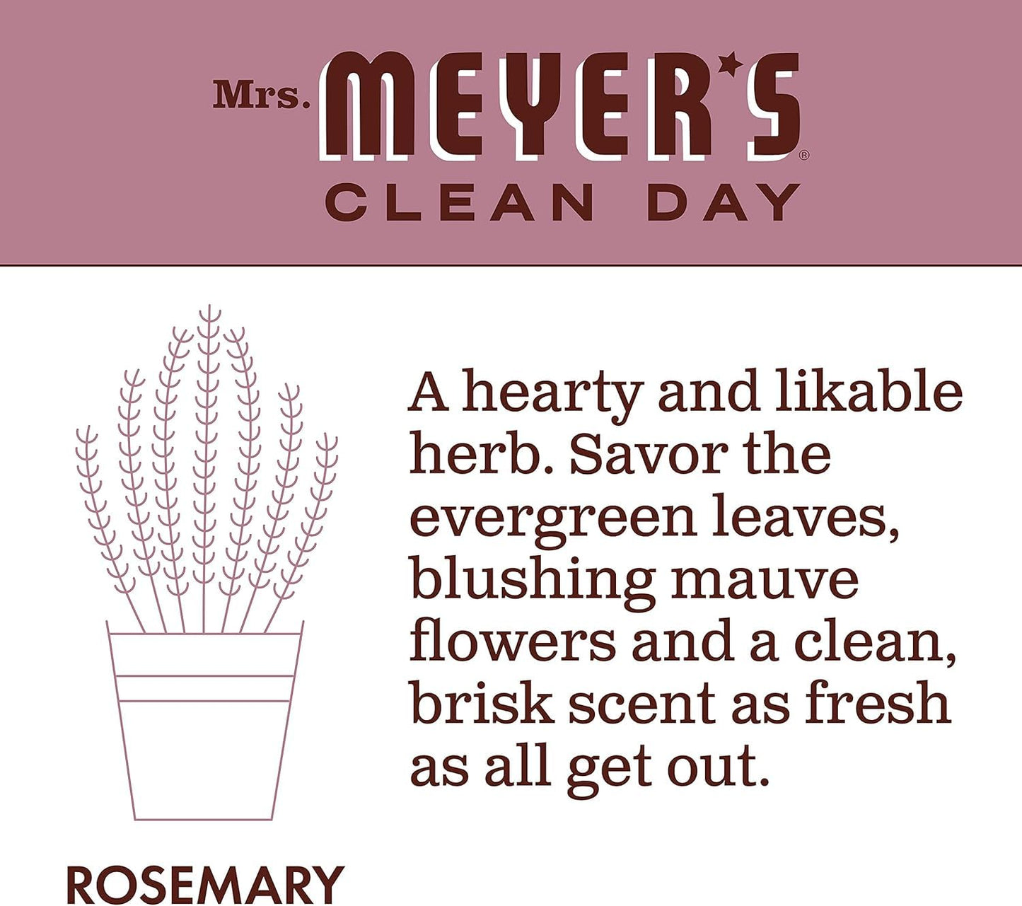 Mrs. MEYER'S Clean Day Rosemary Liquid Hand Soap 12.5 Oz. (Pack of 1) Beauty & Personal Care Mrs. MEYER'S