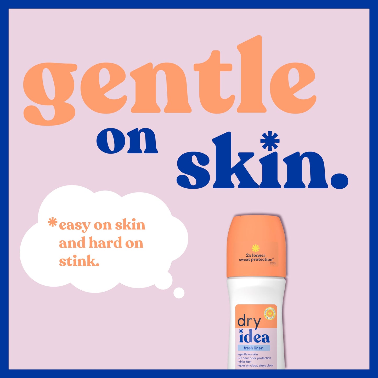 Dry Idea Fresh Linen Scent Roll On Deodorant & Antiperspirant for Women - Gentle on Sensitive Skin, 2X Longer Sweat Protection, 72Hr Sweat & Odor Beauty & Personal Care Dry Idea