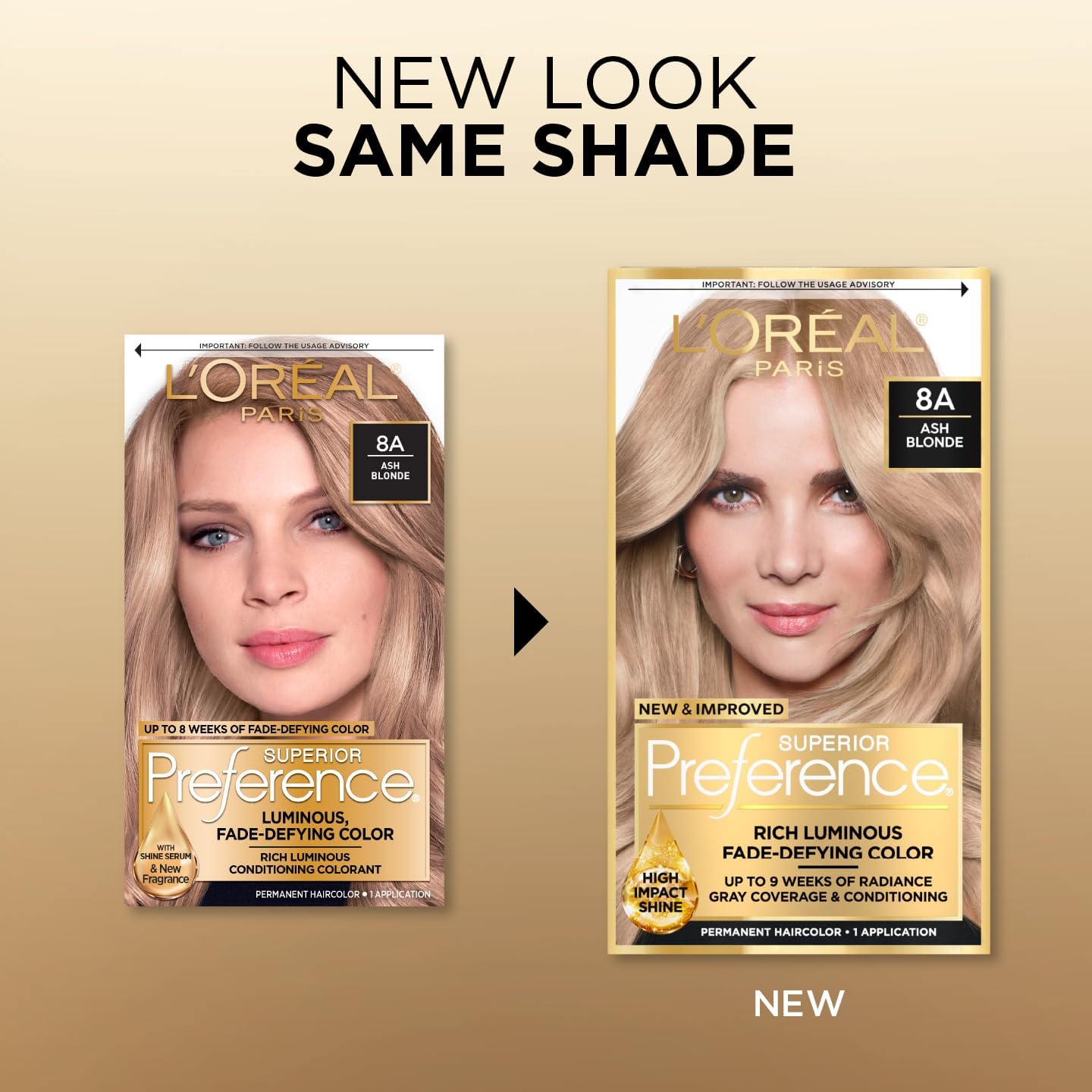 Superior Preference Rich Luminous Conditioning Colorant, Level 3 Permanent, Ash Blonde/Cooler 8A (Pack of 3) Beauty & Personal Care L'Oreal Paris