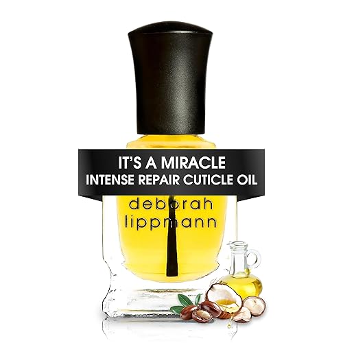 Deborah Lippmann It's A Miracle Cuticle Oil Repair Dry Cuticles with Essential Oils Vegan Nail Care with Almond Oil 0.50 fl oz Beauty & Personal Care Deborah Lippmann