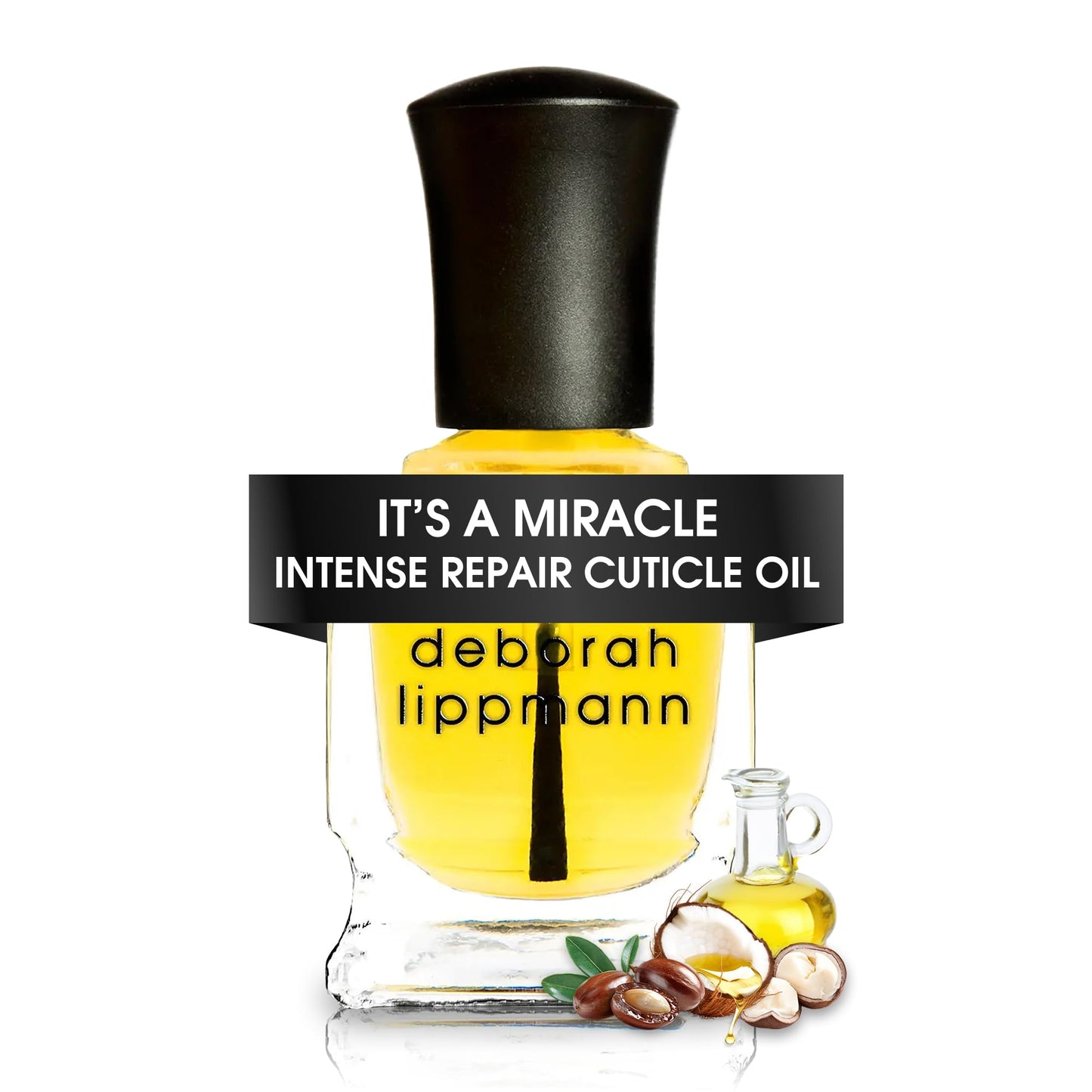 Deborah Lippmann It's A Miracle Cuticle Oil Repair Dry Cuticles with Essential Oils Vegan Nail Care with Almond Oil 0.50 fl oz Beauty & Personal Care Deborah Lippmann