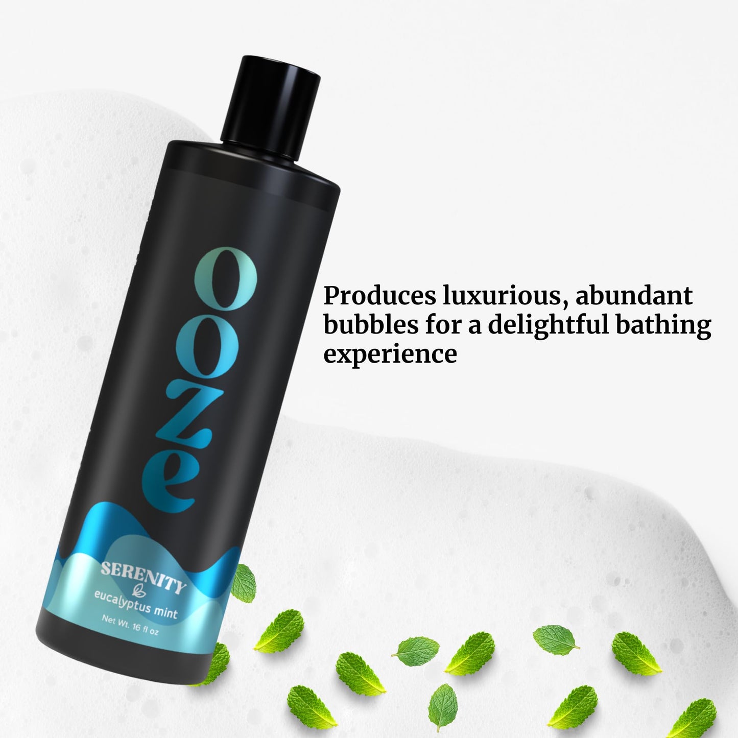 OOZE Eucalyptus Mint Bubble Bath (473ml) - Bubble Bath for Women Relaxing, Clean, Crisp & Refreshing - Self-Care & Wellness - Zero Parabens Beauty and Personal Care OOZE Bath