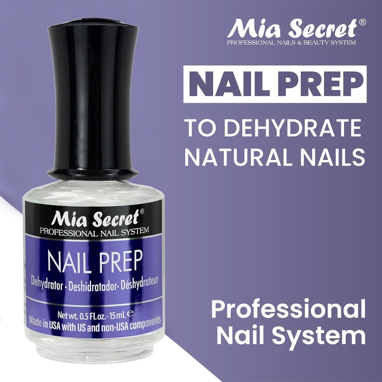Mia Secret Professional Nail Prep pH Balance Dehydrator & XtraBond Acid-Free Primer 0.5 oz + Beauty and Personal Care Mia Secret