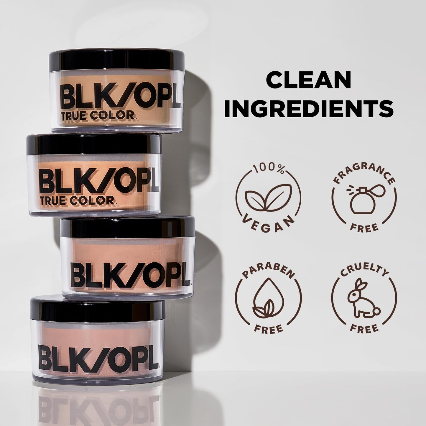 BLK/OPL TRUE COLOR Soft Velvet Finishing Powder, Deep - hypoallergenic, paraben-free, and cruelty-free Beauty & Personal Care Black Opal