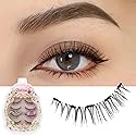 Dorisue Magnetic eyelashes natural look Short lashes Hight Quality face eyelashes Pack of 4 eyelashes pack E3 Magnetic lashes Black Beauty & Personal Care Dorisue