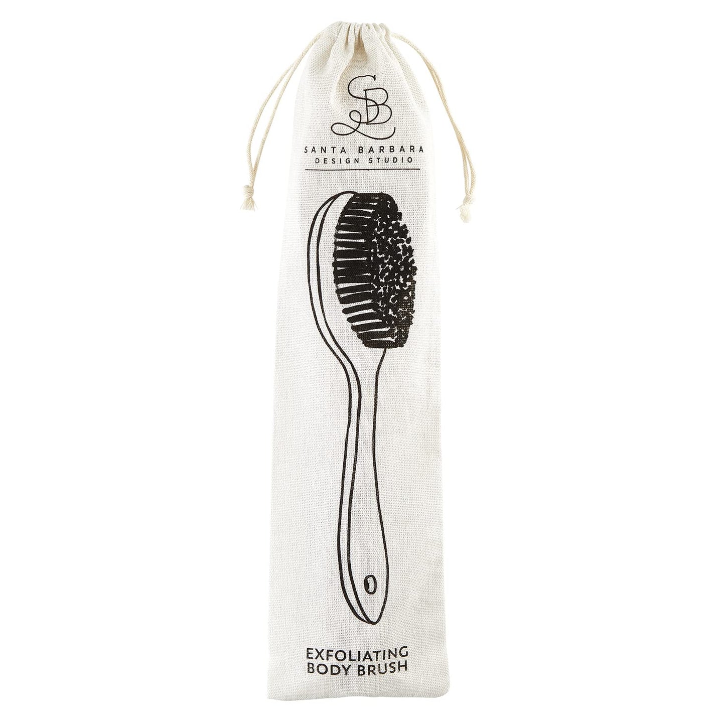 Santa Barbara Design Studio Pure Design Exfoliating Boar Bristle Body Brush, 15-Inch Long, Boar Bristle Beauty and Personal Care Santa Barbara Design Studio