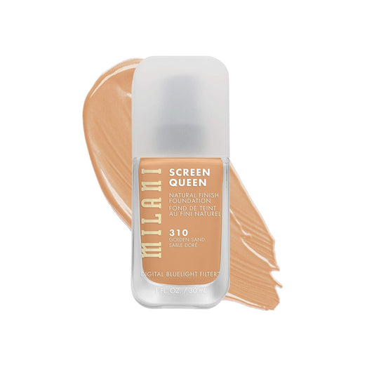 Milani Screen Queen Liquid Foundation Makeup - Cruelty Free Foundation With Digital Bluelight Filter Technology (Golden Sand) Beauty & Personal Care Milani