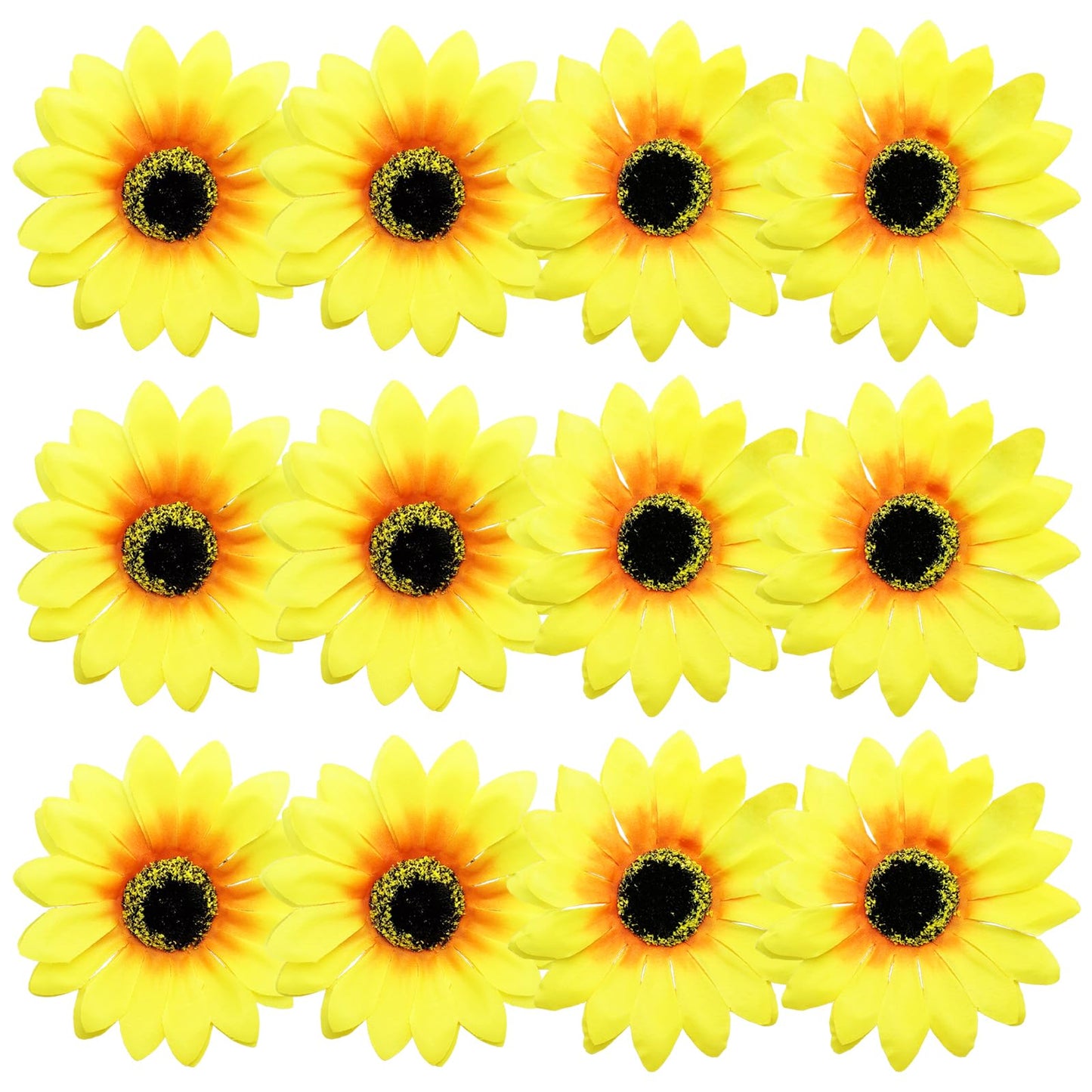 12 Pieces Sunflower Hair Clips Alligator Pins Accessories 3.9 inches for Wedding Party Boho Beach Photography Christmas Decorations Beauty & Personal Care BETITETO