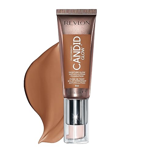 Revlon PhotoReady Candid Glow Moisture Glow Anti-Pollution Foundation with Vitamin E and Prickly Pear Oil, Anti-Blue Light Ingredients, without Beauty & Personal Care REVLON