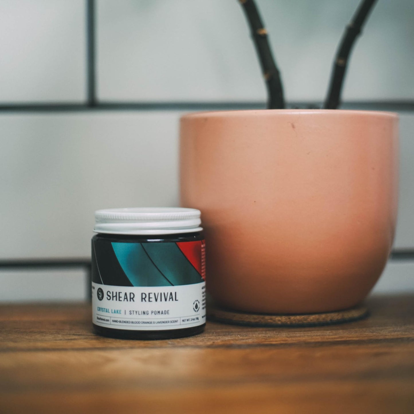 Shear Revival Crystal Lake Styling Cream Pomade for Men & Women - Medium Hold, Natural Finish for All Hair Types, 99% All Natural Ingredients, Blood Beauty & Personal Care Shear Revival
