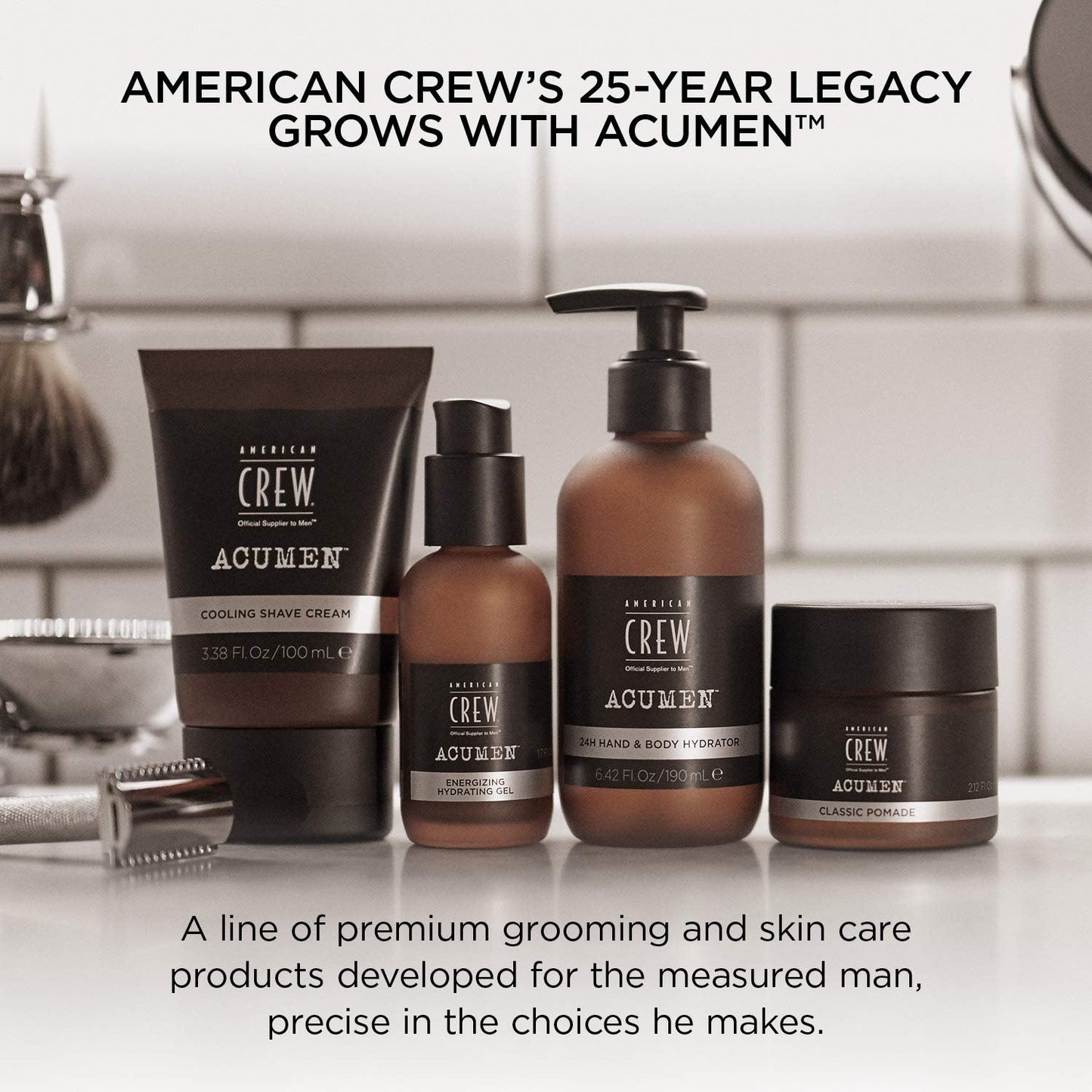 American Crew Men's Body Lotion, Daily Moisturizer, Hydrating & Reviving Cream, 60 mL Beauty & Personal Care AMERICAN CREW
