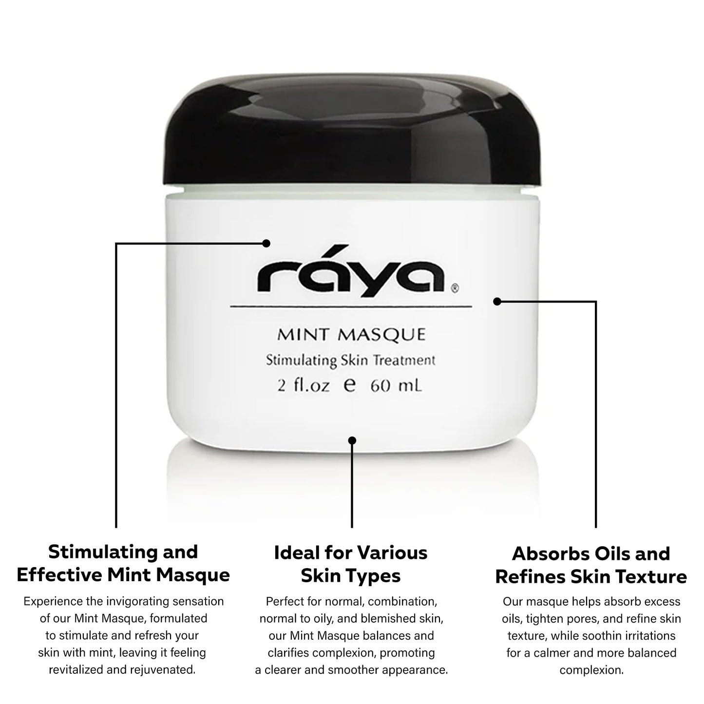 Raya Mint Masque (603) | Cooling and Refreshing Facial Treatment Mask Combination for Oily and Break-Out Prone Skin, Moisturizing,Tightening Pores Beauty & Personal Care Raya
