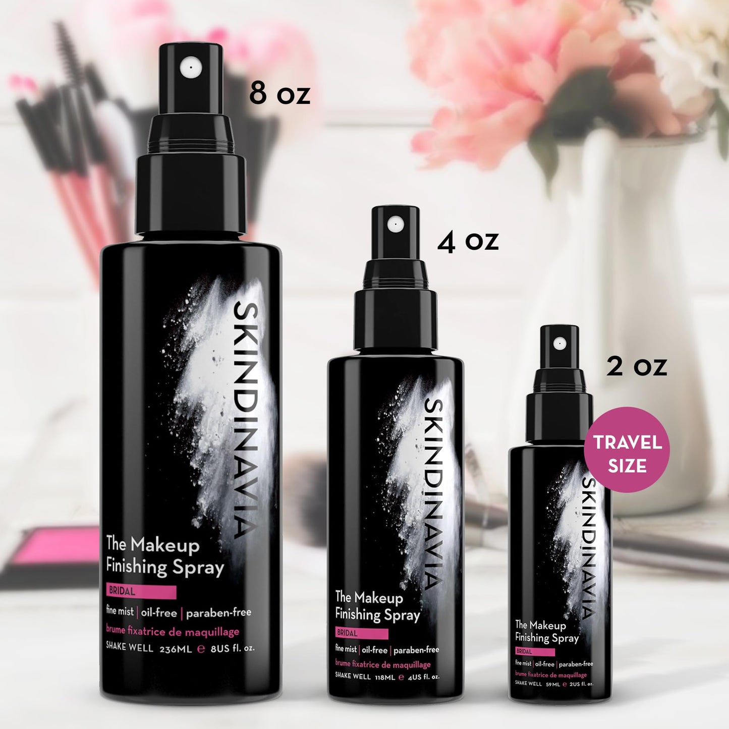 Skindinavia Makeup Setting Spray, Bridal Setting Spray for Makeup Long Lasting, Waterproof & Heat-Resistant Cooling Formula, All-Day Wear Up to 16+ Beauty & Personal Care SKINDINAVIA
