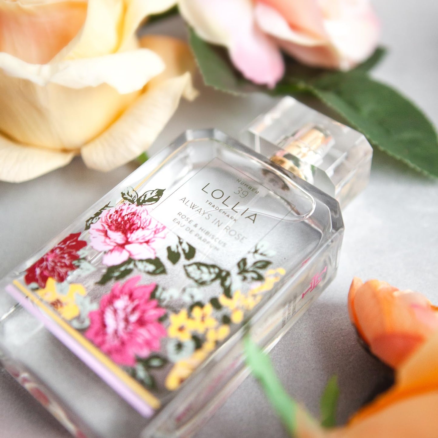LOLLIA Always in Rose Eau de Parfum, 3.4 fl oz, Rose & Hibiscus Scented Perfume for Women, Classically Romantic & Unique Luxury Floral Fragrance Spray Beauty & Personal Care LOLLIA