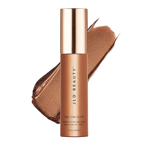 JLO BEAUTY Complexion Booster Highlighter & Bronzer for Face & Body, Rich Bronze, Lightweight Skin Care Makeup Primer with Vitamin E, Sheer Shimmer Beauty & Personal Care JLO BEAUTY
