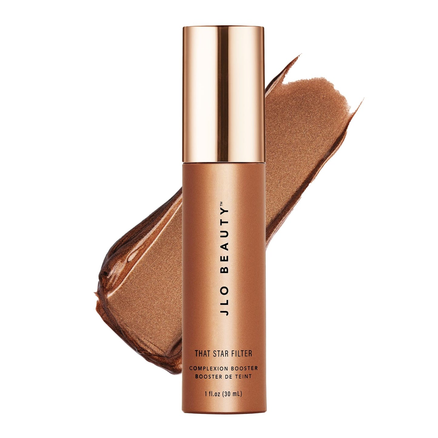 JLO BEAUTY Complexion Booster Highlighter & Bronzer for Face & Body, Rich Bronze, Lightweight Skin Care Makeup Primer with Vitamin E, Sheer Shimmer Beauty & Personal Care JLO BEAUTY