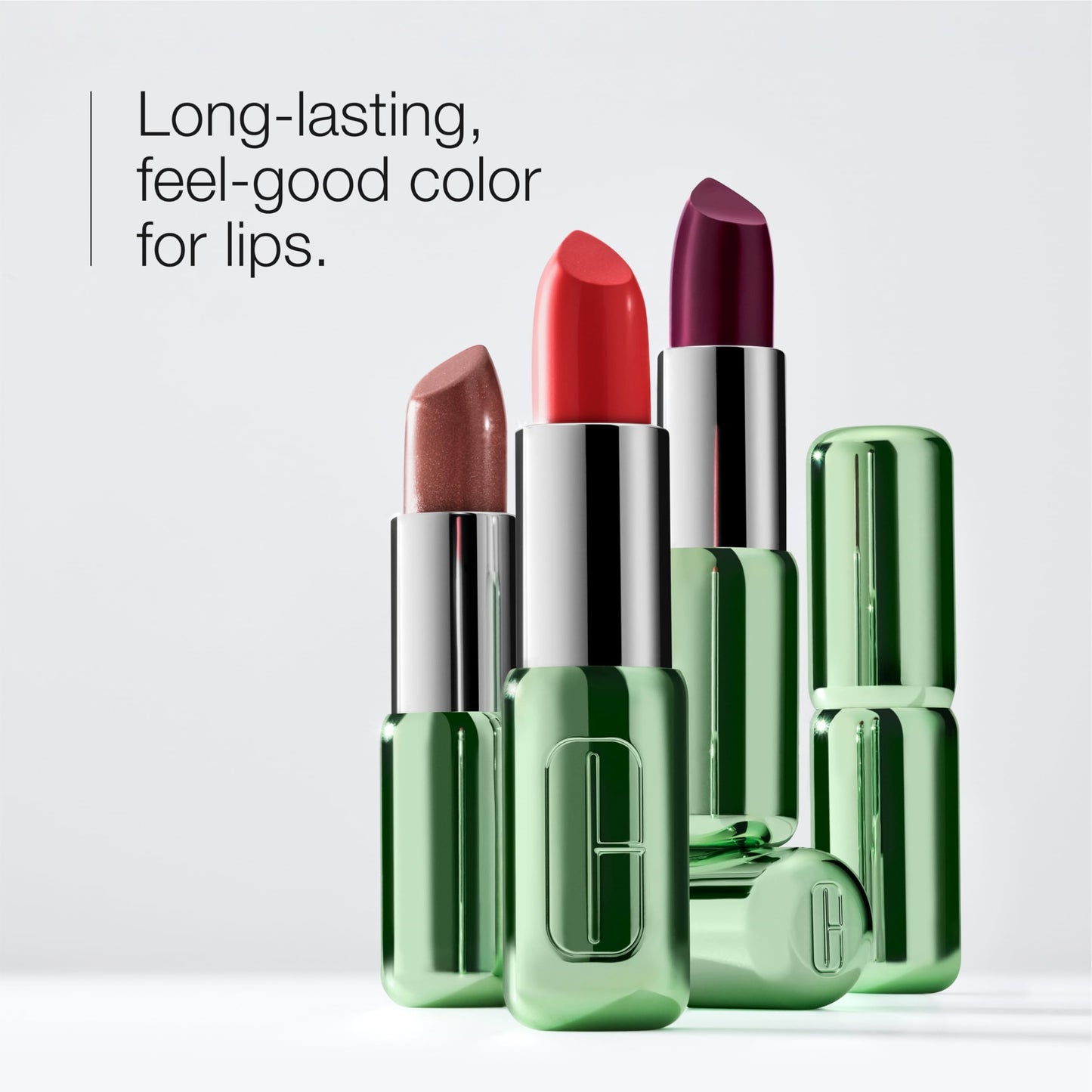 Clinique Pop Longwear Lipstick | Long Lasting, Satin, Matte + Shine, Pow Pop, 1 Count Beauty and Personal Care Clinique