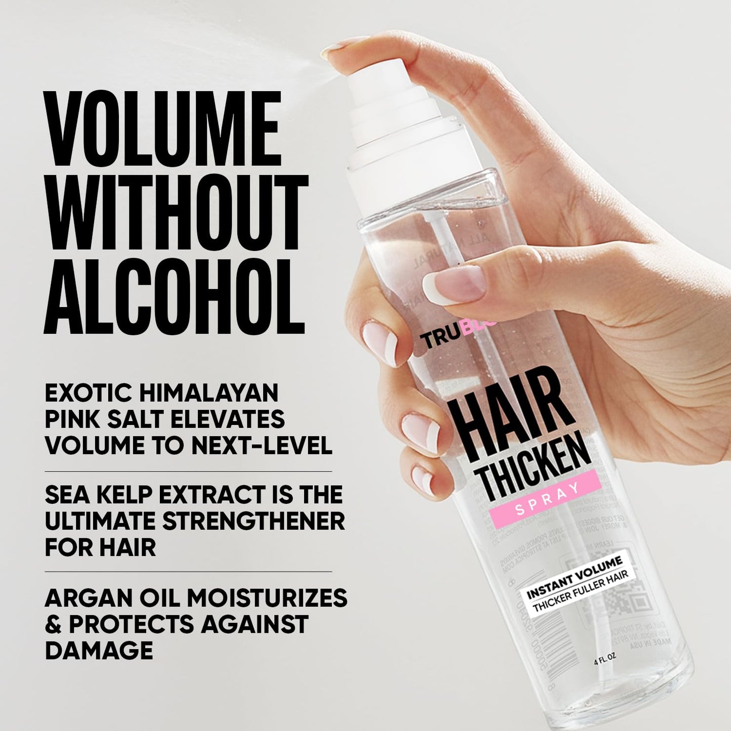 Tru Bloom Hair Thickening Spray - Fuller, Thicker Hair in seconds. All Natural Hair Volume Booster. Stylist-Recommended Beauty & Personal Care St. Tropica