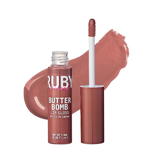 Ruby Kisses Butter Bomb Lip Gloss, High-Shine Non-Sticky Hydrating Plumping Beauty & Personal Care Ruby Kisses