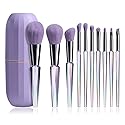 Oneleaf Makeup Brushes 10 Pcs Premium Synthetic Bristles Crystal handle Kit,Kabuki Foundation Blending Face Powder Blush Concealers Eye Shadow Brush Beauty & Personal Care oneleaf