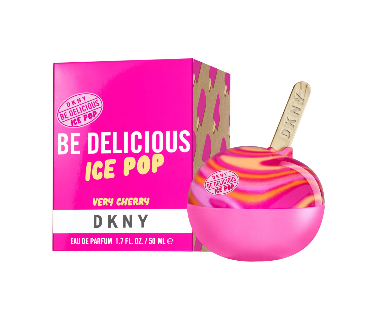 DKNY Be Delicious Ice Pop Eau de Parfum Perfume Spray For Women, Very Cherry, 1.7 Fl. Oz. Beauty & Personal Care DKNY