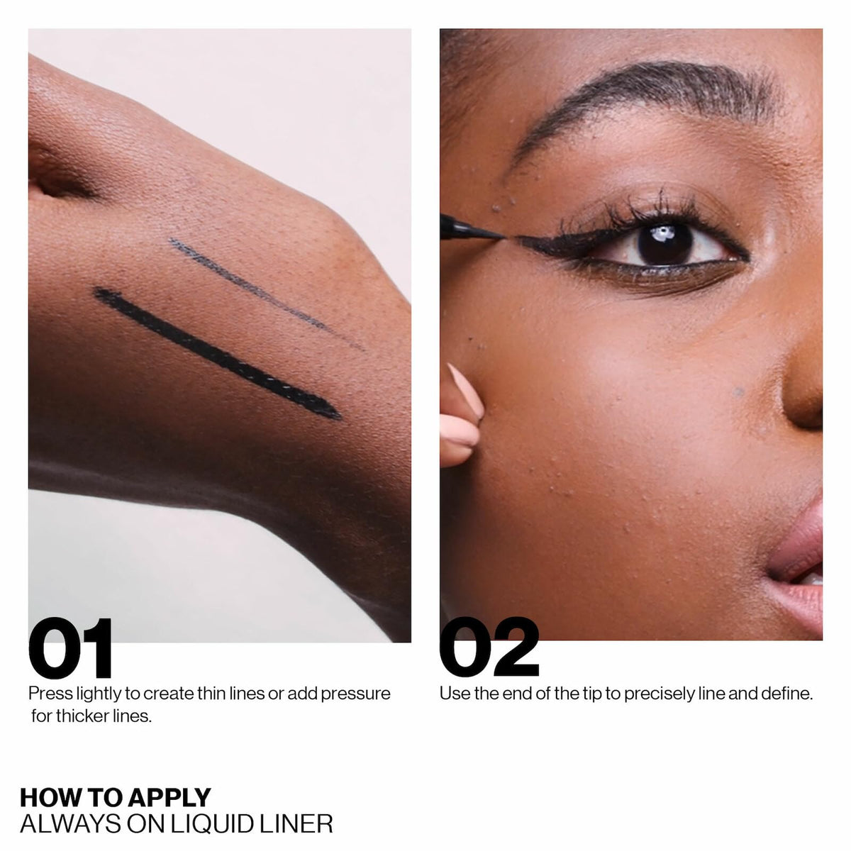 Smashbox Always On Liquid 24-Hour Eye Liner | Long Lasting + Waterproof with Dramatic Precision, Black, 0.02 Ounce Beauty & Personal Care Smashbox