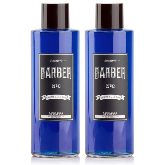Marmara Barber Cologne - Best Choice of Modern Barbers and Traditional Shaving Fans (No 2 Blue, 500ml x 2 Bottles) Beauty & Personal Care barber marmara