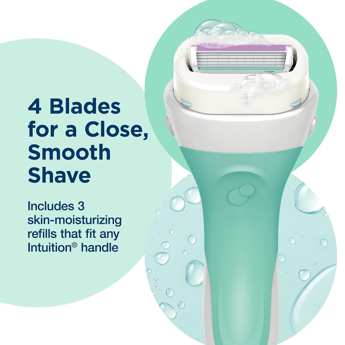 Schick Intuition Sensitive Skin Womens Razor Refills with Vitamin E & Aloe, Pack of 1(count of 3) Beauty and Personal Care INTUITION