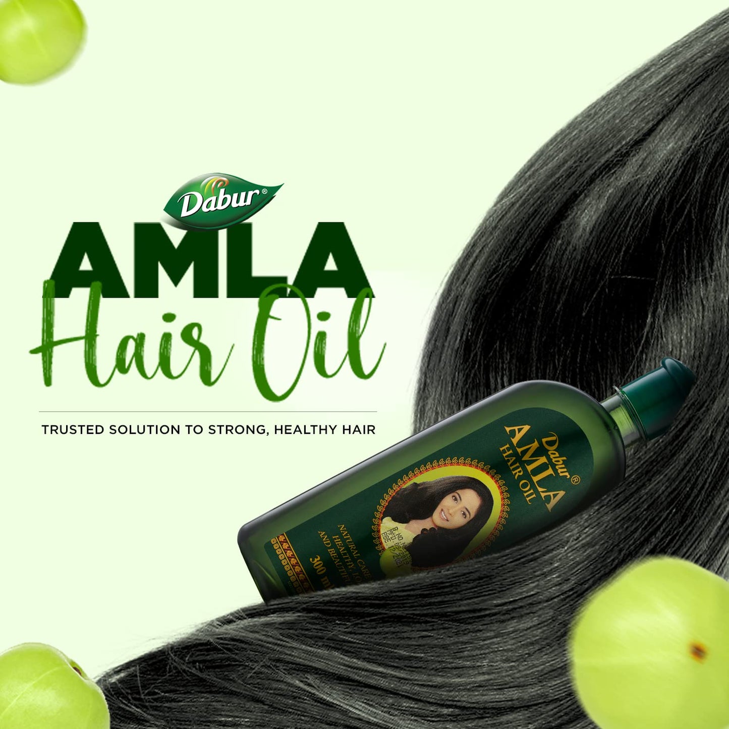 Dabur Amla Hair Oil - Nourishing Herbal Oil with Pure Amla and Botanical Extracts for Healthy, Moisturized Scalp, Strong, Shiny Hair - Ayurvedic Beauty and Personal Care Dabur