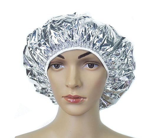 4PCS Salon Aluminum Foil Baking Oil Hair Cap Portable Nourishing Dry Disposable Shower Cap Waterproof Ultra-thin Bath Hat Hoods Bathroom Products Beauty & Personal Care Fodattm
