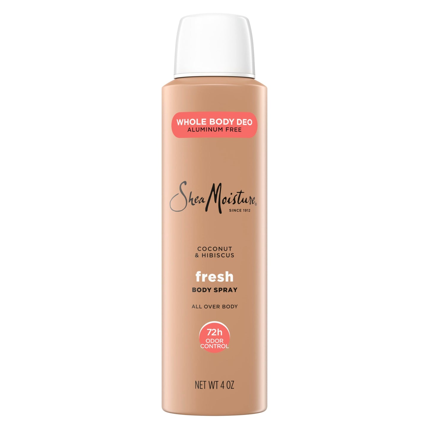 SheaMoisture Whole Body Deodorant Spray Fresh 72h Odor Control Aluminum Free 4 oz Beauty and Personal Care Shea Moisture