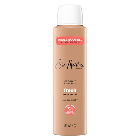 SheaMoisture Whole Body Deodorant Spray Fresh 72h Odor Control Aluminum Free 4 oz Beauty and Personal Care Shea Moisture
