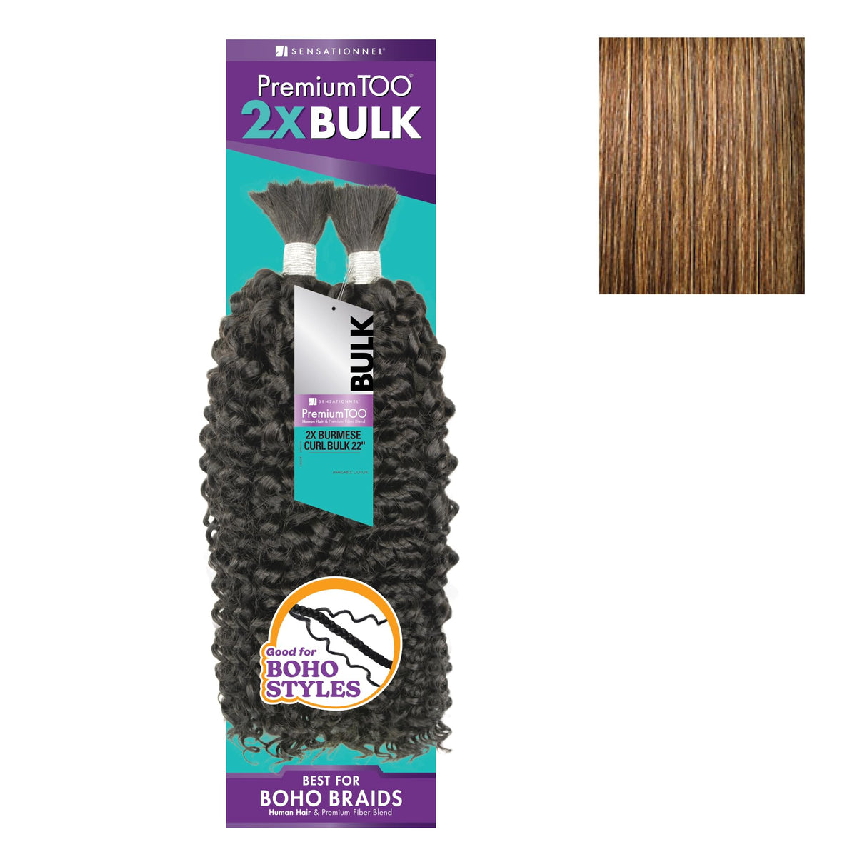 Sensationnel PremiumToo Bulk Weaving-2X Burmese Curl,22 inch, S4/27