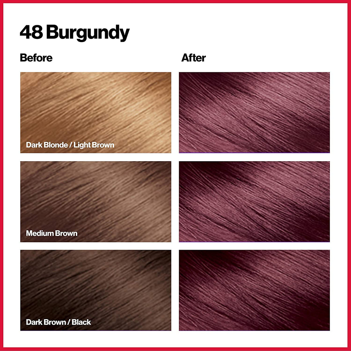 Colorsilk By Revlon, Ammonia-Free Permanent, Haircolor: Burgundy #48-1 Ea (Pack of 3) Beauty & Personal Care REVLON