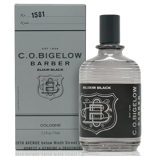 C.O. Bigelow Elixir Black Cologne for Men, Musk & Vanilla Fragrance, Long Lasting Men's Cologne, Elixir Perfume for Men, 2.5 Fl Oz Beauty & Personal Care C. O. Bigelow