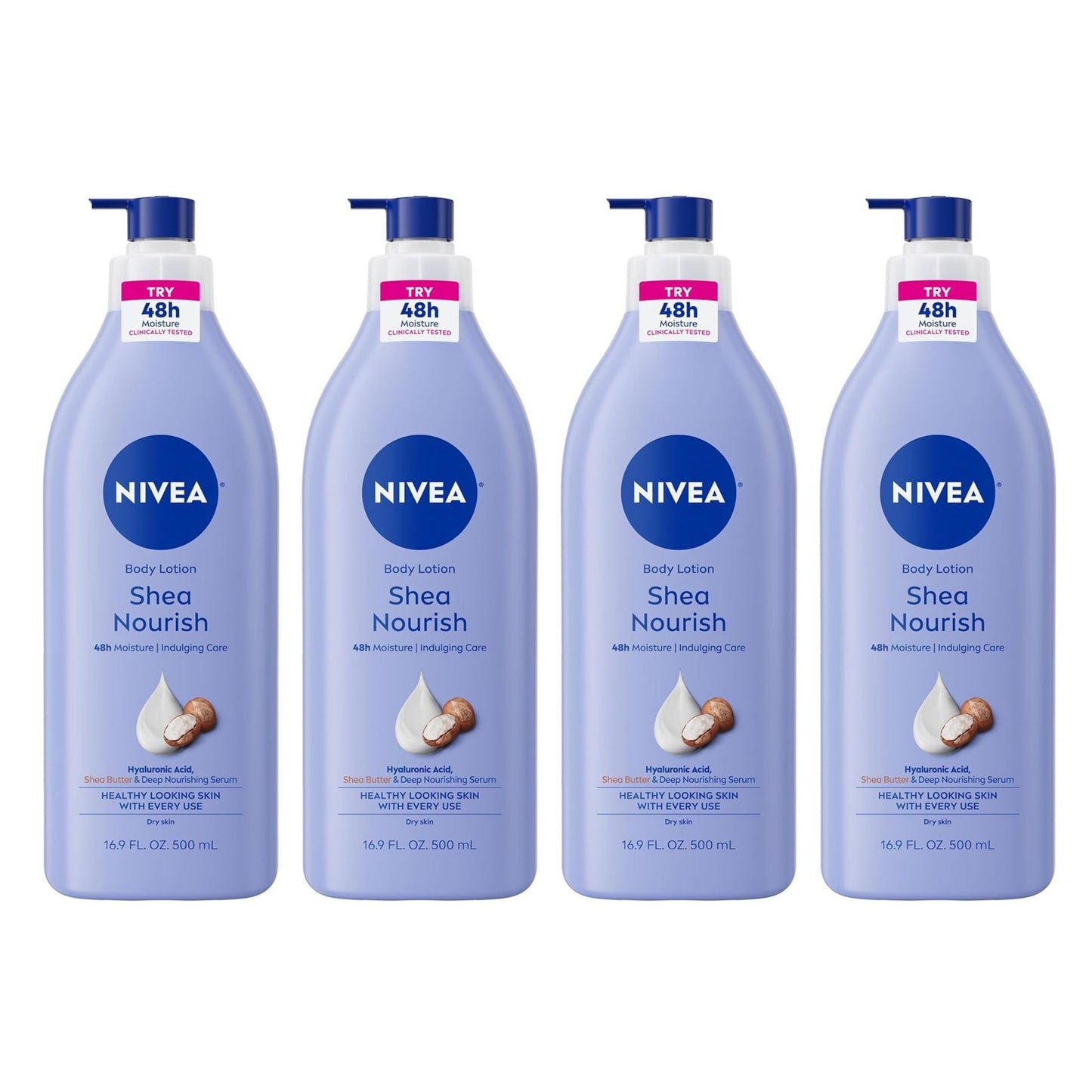 NIVEA Shea Daily Moisture Body Lotion, 16.9 oz (Pack of 4) Beauty & Personal Care NIVEA