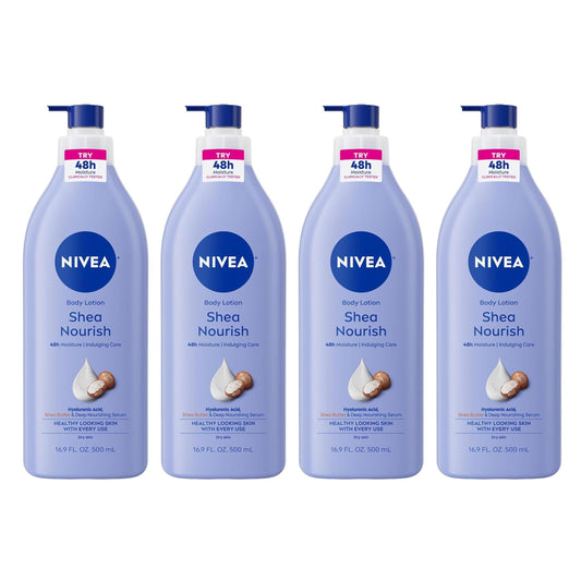 NIVEA Shea Daily Moisture Body Lotion, 16.9 oz (Pack of 4) Beauty & Personal Care NIVEA
