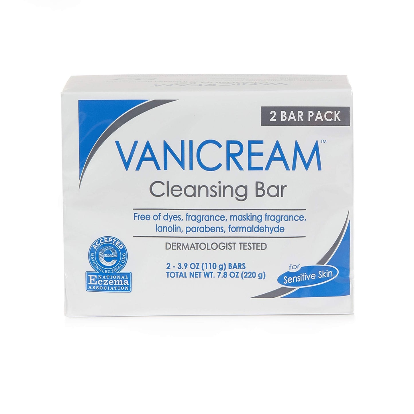 Vanicream, Cleansing Bar Fragrance Gluten and Sulfate Free For Sensitive Skin Gently Cleanses and Moisturizes 3.9 Pack of 2, 7.8 Ounce Beauty & Personal Care Vanicream