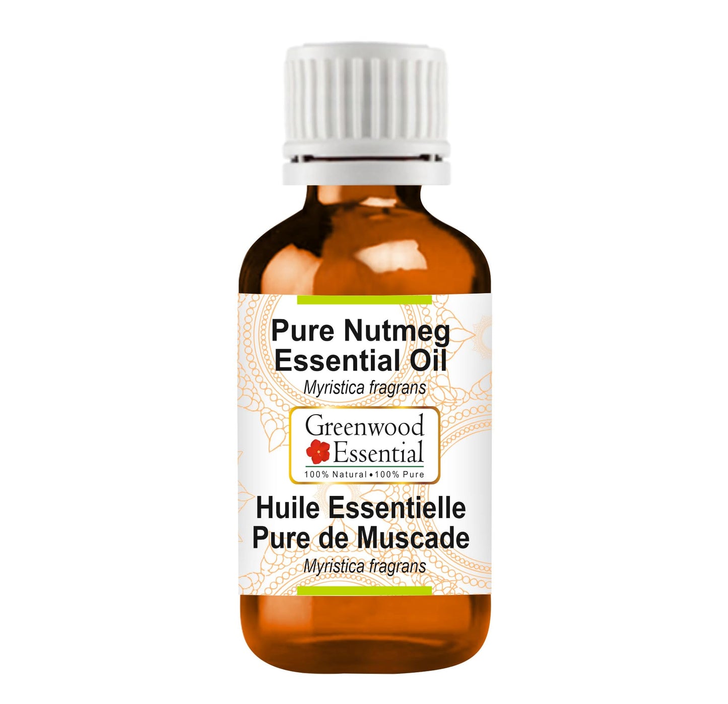 Greenwood Essential Pure Nutmeg Essential Oil (Myristica fragrans) Steam Distilled 10ml (0.33 oz) Beauty and Personal Care Greenwood Essential
