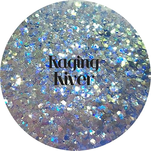 Blue Polyester Glitter | Craft Glitter | Glitter for Arts & Crafts | Tumblers | Cosmetics | Nails | Epoxy Resin Art | Slime | DIY | Body Glitter | 1 Beauty & Personal Care Glitter Heart Co.