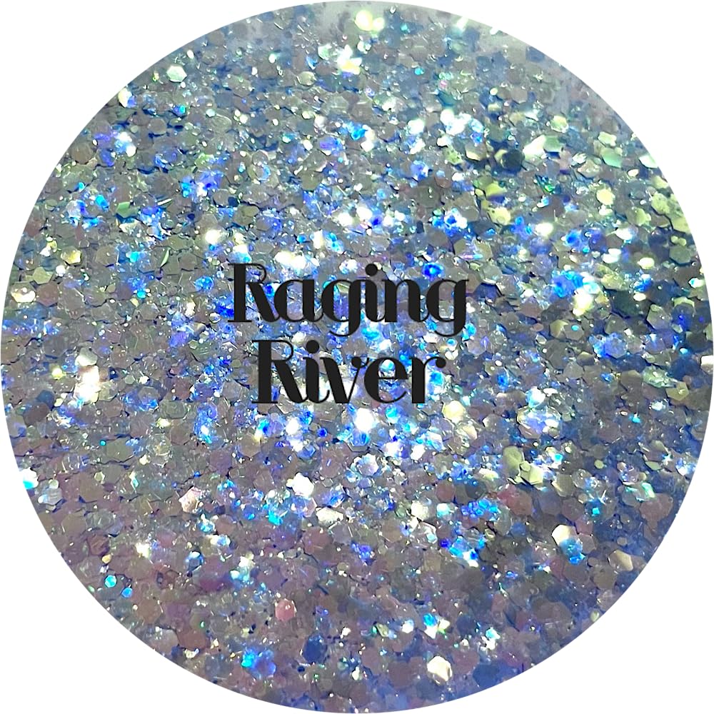 Blue Polyester Glitter | Craft Glitter | Glitter for Arts & Crafts | Tumblers | Cosmetics | Nails | Epoxy Resin Art | Slime | DIY | Body Glitter | 1 Beauty & Personal Care Glitter Heart Co.