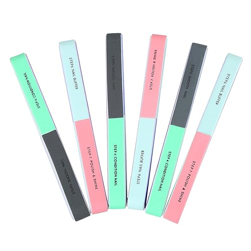 Mudder Multi Side Nail File and Buffers Nail Sanding Block Professional Filer Board and Shiners Cosmetic Manicure Suit for Home Salon, 7 Ways (6Pack) Beauty & Personal Care Mudder