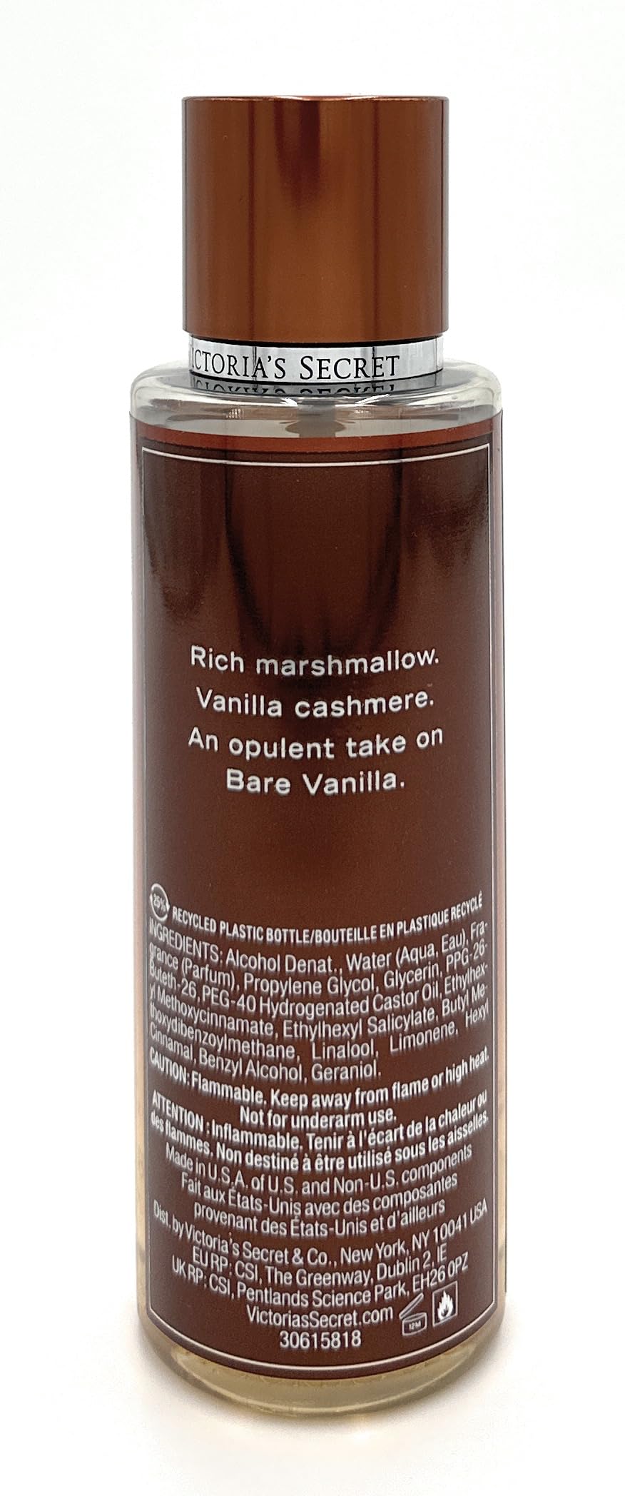 Victoria's Secret Bare Vanilla Luxe Fragrance Mist, Orange, 8.40 Fl Oz (Pack of 1), 8.4 fluid_ounces Beauty & Personal Care Victoria's Secret