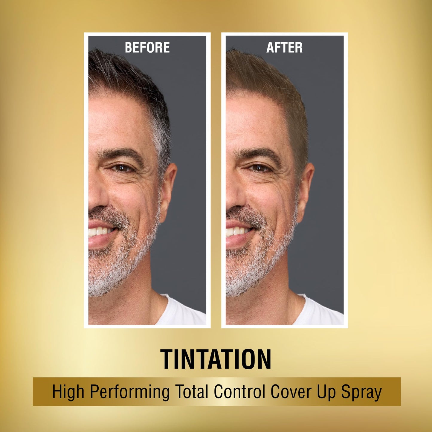 Red by Kiss Tintation Temporary Hair Color Spray, Instant Gray Root Touch Up Coverage, Water-Resistant & Smudge-Proof, Easy Wash Out, Barber Beauty & Personal Care Red by Kiss