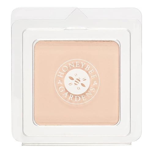 Honeybee Gardens Pressed Mineral Powder Foundation Refill, Avignon, Pale Light Neutral Shade, Adjustable Coverage, Natural Finish, With Botanical Beauty & Personal Care Honeybee Gardens