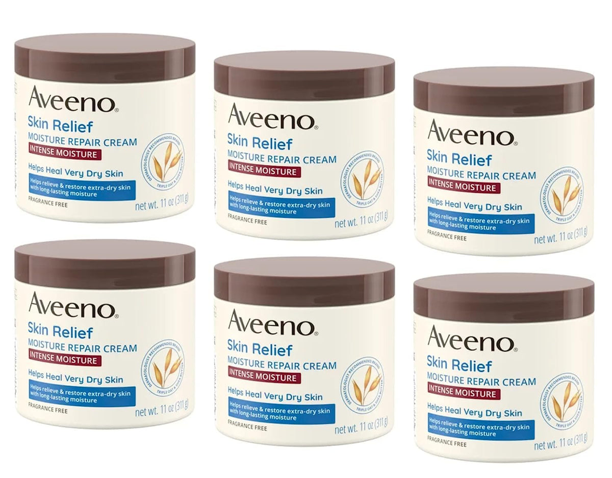 Aveeno Skin Relief Moisturizing Cream, Pack of 6 Beauty & Personal Care Aveeno